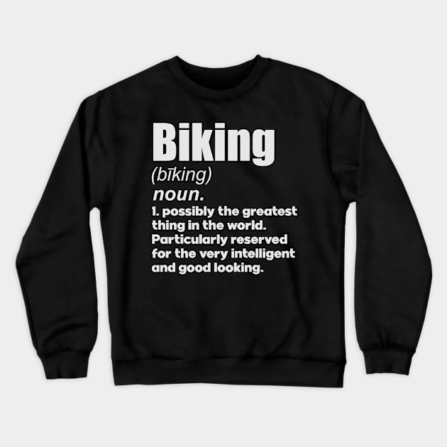 Biking girl coach gift Crewneck Sweatshirt by SerenityByAlex